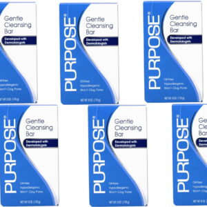 Purpose Gentle Cleansing Bar, 6-Ounce Bars (Pack of 6)