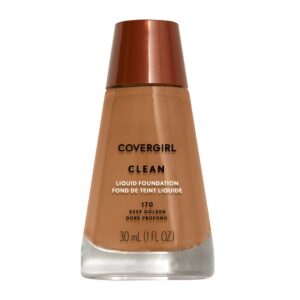 CoverGirl Clean Liquid Foundation 1.0 fl oz…Color: 170 Deep Golden
