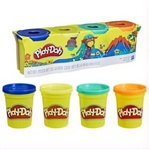 Play-Doh 4 Pack of Wild Non-Toxic ASsorted Colors